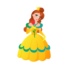 Princess character vectorillustration.