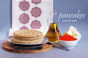 traditional pancakes for the spring carnival