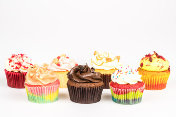 cupcakes on a white background.