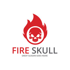  Fire skull logo