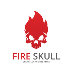 Fire skull. 