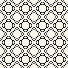 Abstract geometric black and white deco art ornament pattern background