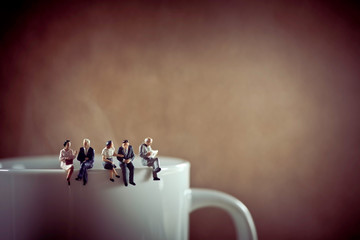 Business colleagues on coffee break