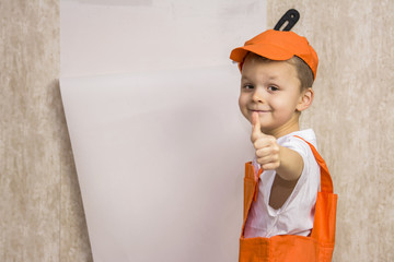 boy builder makes repairs