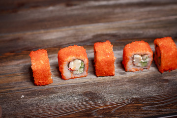 rolls, sushi, eating, food, ginger