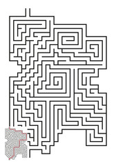 Vector Maze with Answer 28