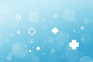 Medical Hospital icon abstract background, blue gradient illustr