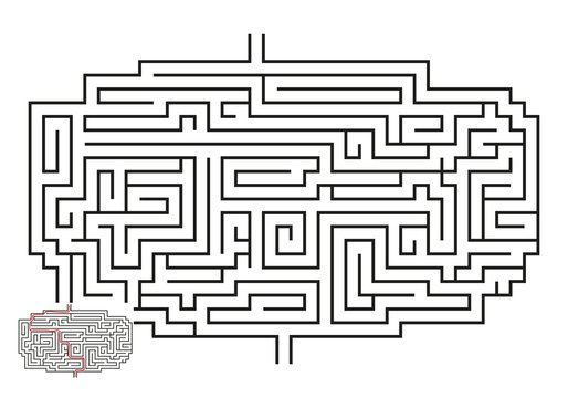 Vector Maze with Answer 24
