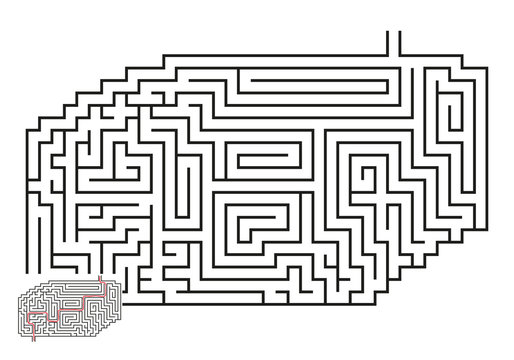 Vector Maze with Answer 36