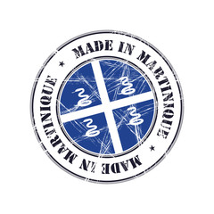 Made in Martinique rubber stamp