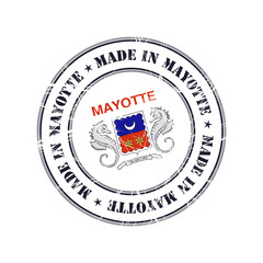 Made in Mayotte rubber stamp