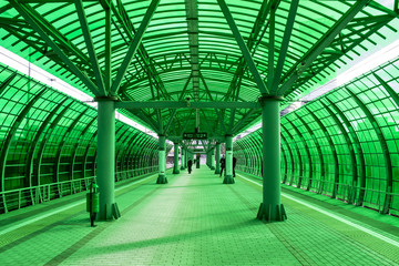 RUSSIA, MOSCOW,  SEPTEMBER, 26, 2016: Central ring railway. 