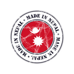 Made in Nepal rubber stamp