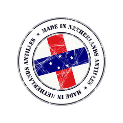 Made in Netherlands Antilles rubber stamp