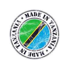 Made in Tanzania rubber stamp