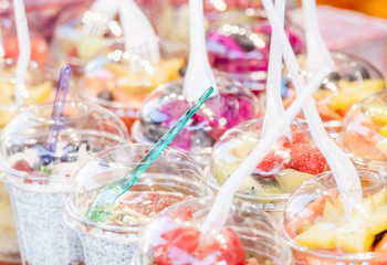 smoothie bar at small market shop
