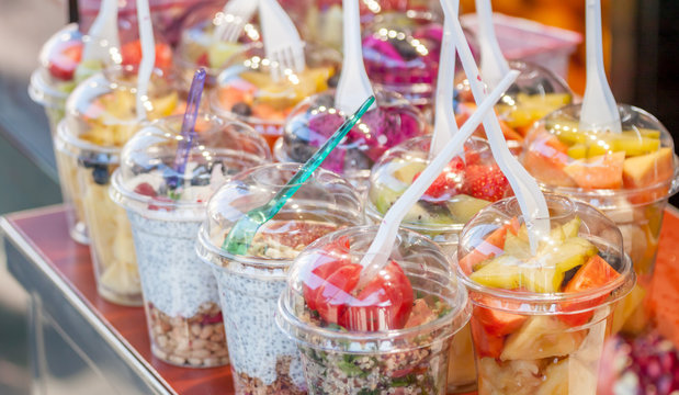 smoothie bar at small market shop