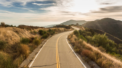 Curvy Mountain Road