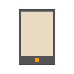 Tablet pc computer with blank screen vector illustration.