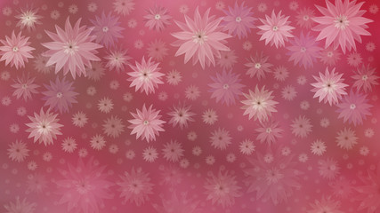 Pink-red background   with flowers. colorful blur background in pink colors, flower composition. for design. Nature..