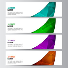 Abstract vector banner business background