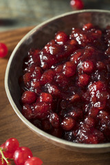 Homemade Organic Red Currant Jam