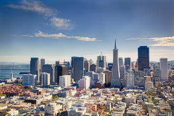 San Francisco Skyline - obrazy, fototapety, plakaty