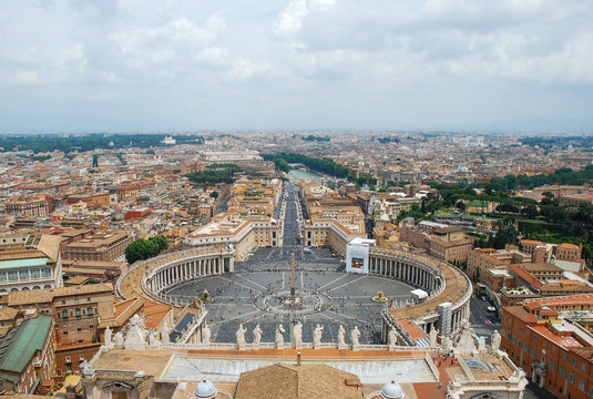 Rome aerial view