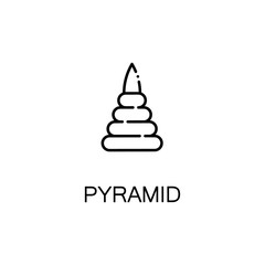 Pyramid line icon