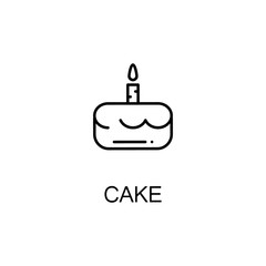 Cake line icon