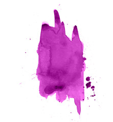 Colorful abstract watercolor texture with splashes and spatters. Modern creative watercolor background for trendy design.