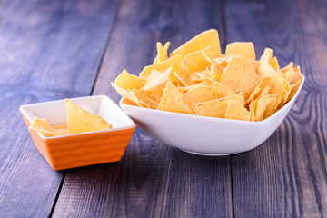 Tortilla chips and dip