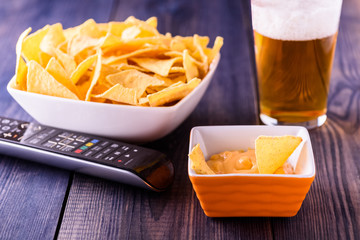 Tortilla chips and dip