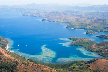 Aerial coast view