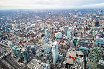Fototapeta na wymiar Toronto aerial view