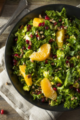 Raw Healthy Kale Winter Salad