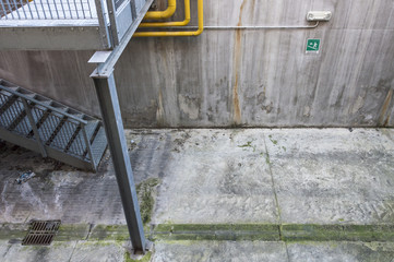Escape route in an abandoned disused factory © alan_p