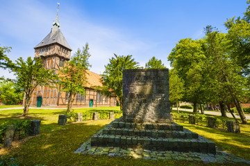 Fachwerkkirche Tripkau, Amt Neuhaus, Niedersachsen, Deutschland