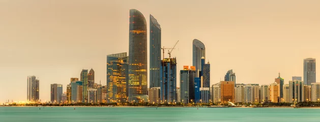 Tuinposter Abu Dhabi Skyline © boule1301
