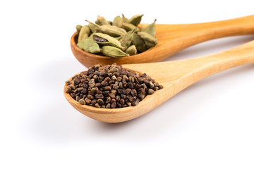 cardamom isolated on white