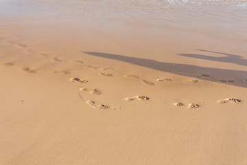 Footprints in the sand