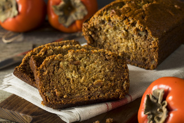Homemade Sweet Persimmon and Nut Bread