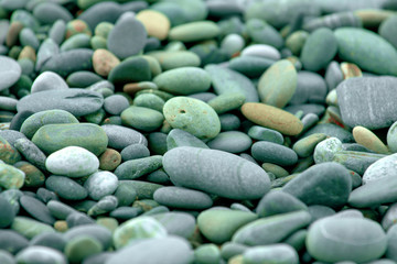Abstract background with pebbles - round sea stones