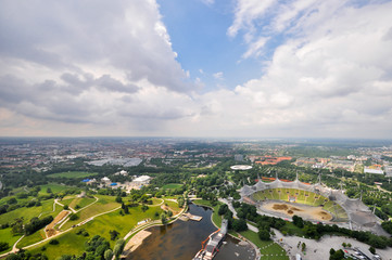 Aerial view of Munich, Germany