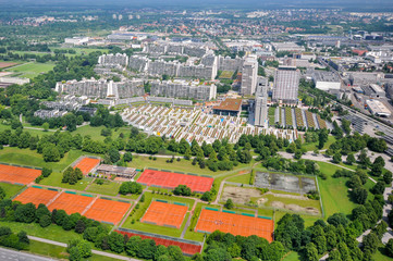 Aerial view of Munich, Germany