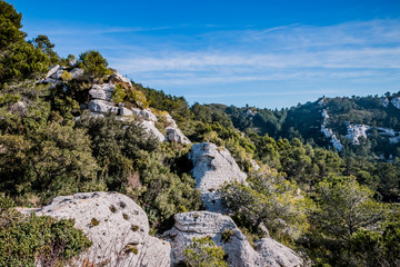 Les Alpilles près des Baux de Provence