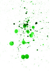 Colorful abstract watercolor texture with splashes and spatters. Modern creative watercolor background for trendy design.