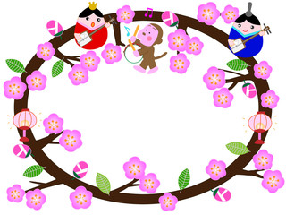 雛祭のタイトルフレーム