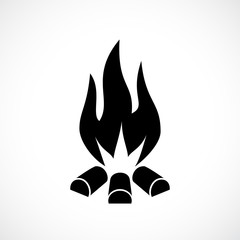 Fire blaze vector icon