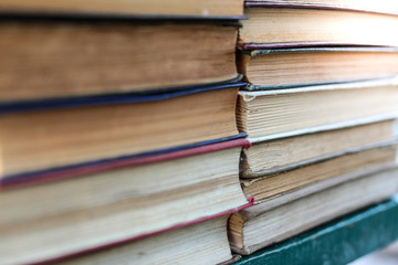 dirty old worn books,  background